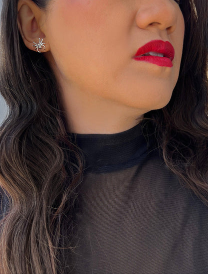 SPIDER Stud Earrings | 18K Gold Over Sterling Silver