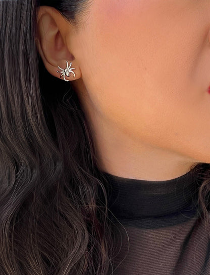 SPIDER Stud Earrings | Sterling Silver