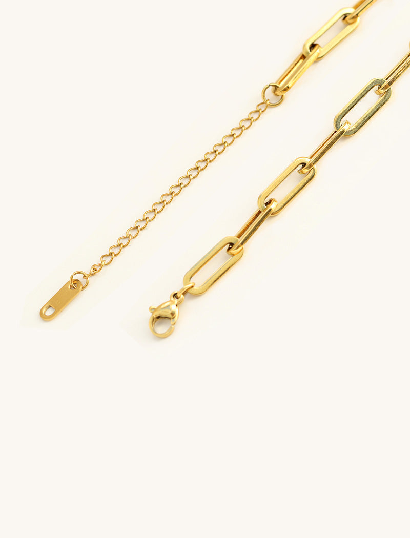 ITALIAN HORN Pendant Link Chain Necklace