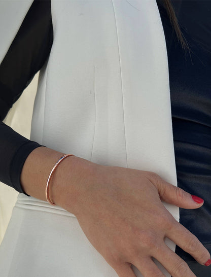 SUCCESS 2-Way Cuff Bracelet | 18K Rose Gold Over Sterling Silver