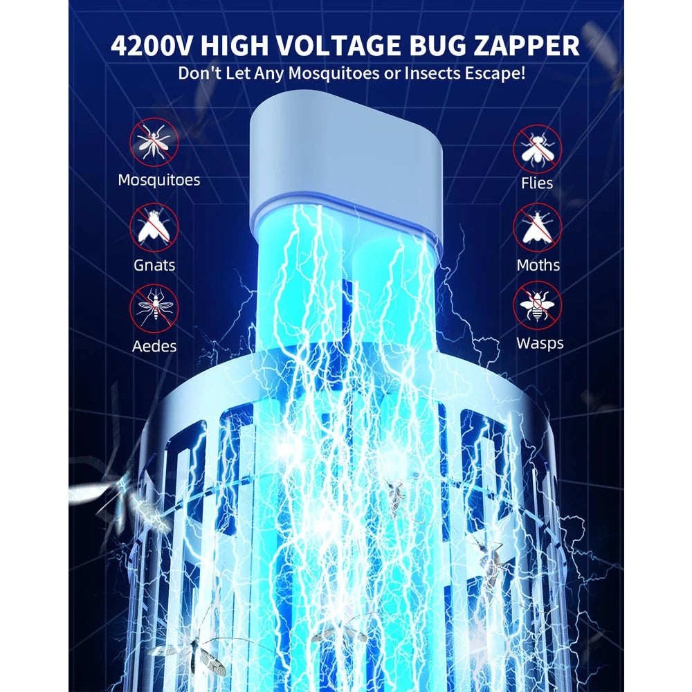 Minimoon Bug Zapper | 4200V Dual LED Mosquito Trap | Origin Zero