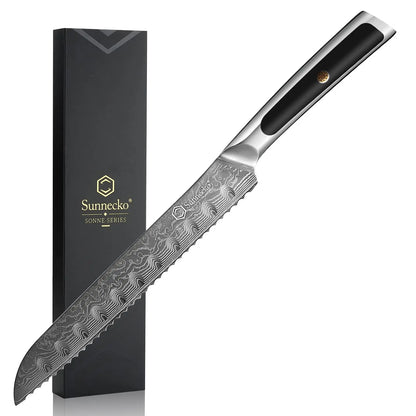 Sunnecko Damascus Chef's Knives 1-7PCS/Set High Carbon VG10 Steel Meat Cutting Knife Ultra Sharp Utility Slicing Kitchen Knife
