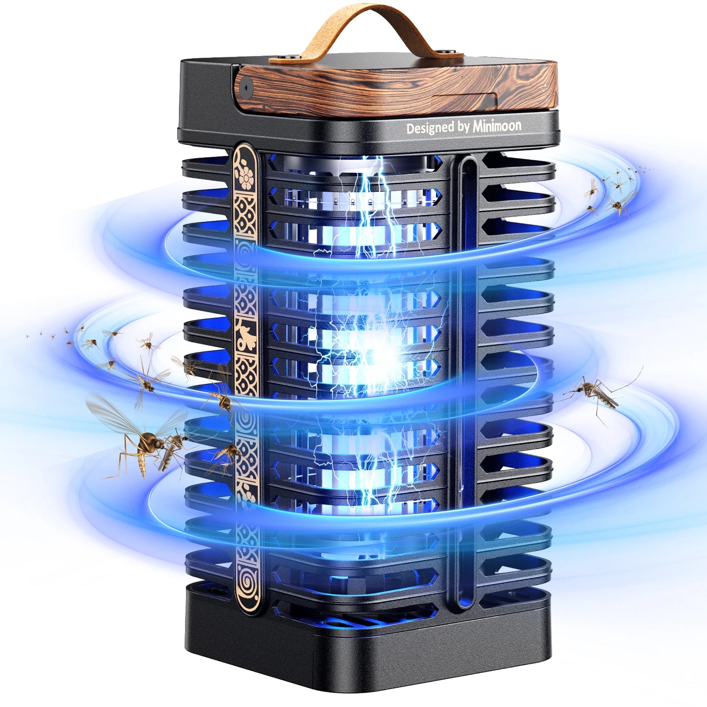 Minimoon Bug Zapper | 4200V Dual LED Mosquito Trap | Origin Zero