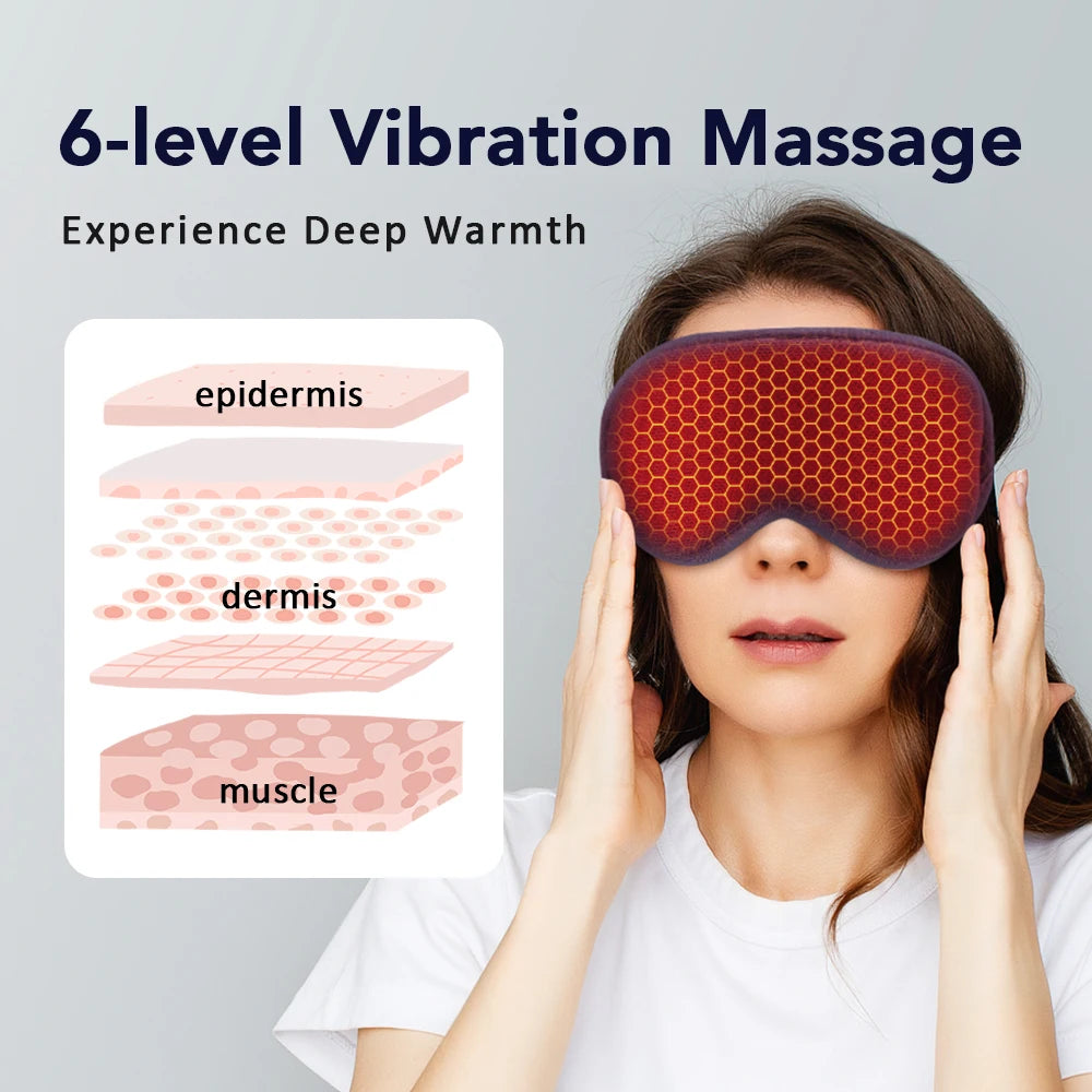 Electric Steam Eye Mask | 3D Heat & Vibration Massage | Origin Zero