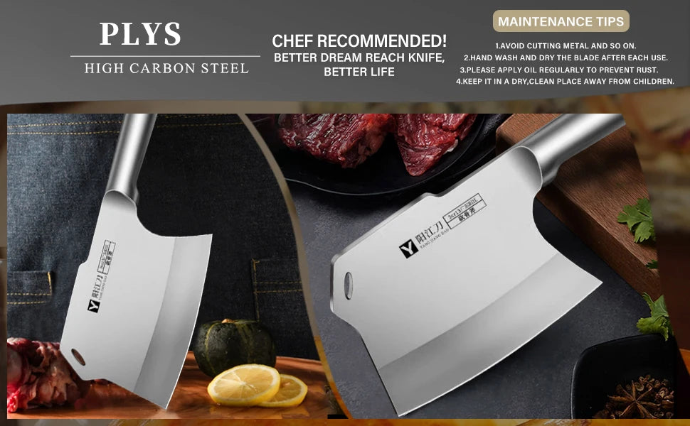 Butcher Special Axe | Chopping Bone Knife |  Splitting Knife For Restaurant | kitchen Bone cutting knife