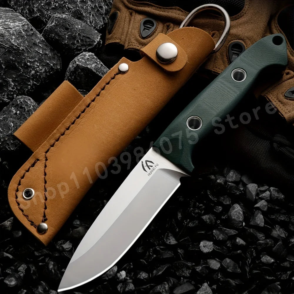 BM162 Fixed Blade Straight Knife – D2 Steel Blade, G10 Handle – EDC Outdoor Camping Survival & Emergency Knife
