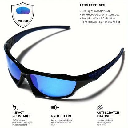 Sports Polarized Sunglasses for Men Lightweight Night Vision Male Shades Cycling Driving Fishing Fashion Mirror Sunglass