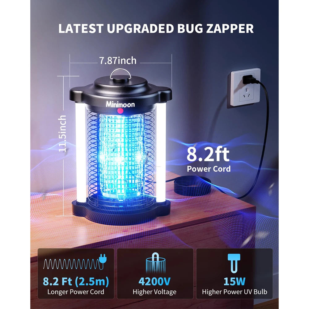 Minimoon Bug Zapper | 4200V Dual LED Mosquito Trap | Origin Zero