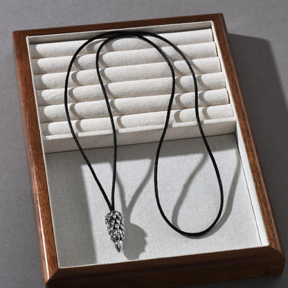 Brass Wheat Tassel Pendant Necklace | Origin Zero