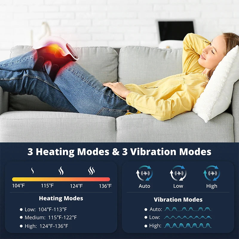 Medcursor Heated Knee Massager | 3 Heat Levels, Cordless, Vibration | Origin Zero