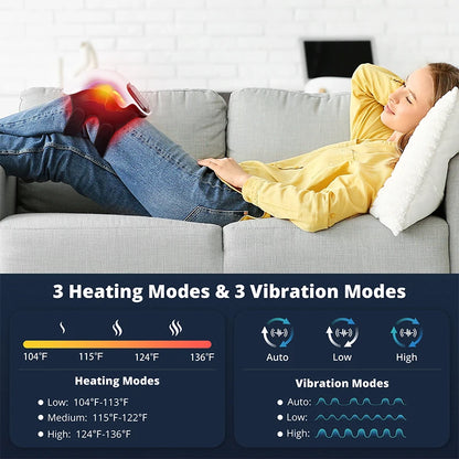 Medcursor Heated Knee Massager | 3 Heat Levels, Cordless, Vibration | Origin Zero