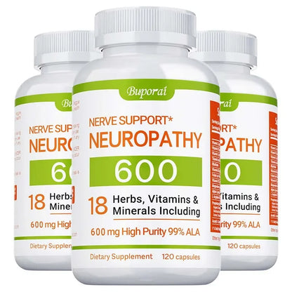 Neuropathy Support Supplement 18-in-1 with 1200mg Alpha Lipoic Acid – Nerve Pain Relief for Feet, Hands & Legs – Non-GMO