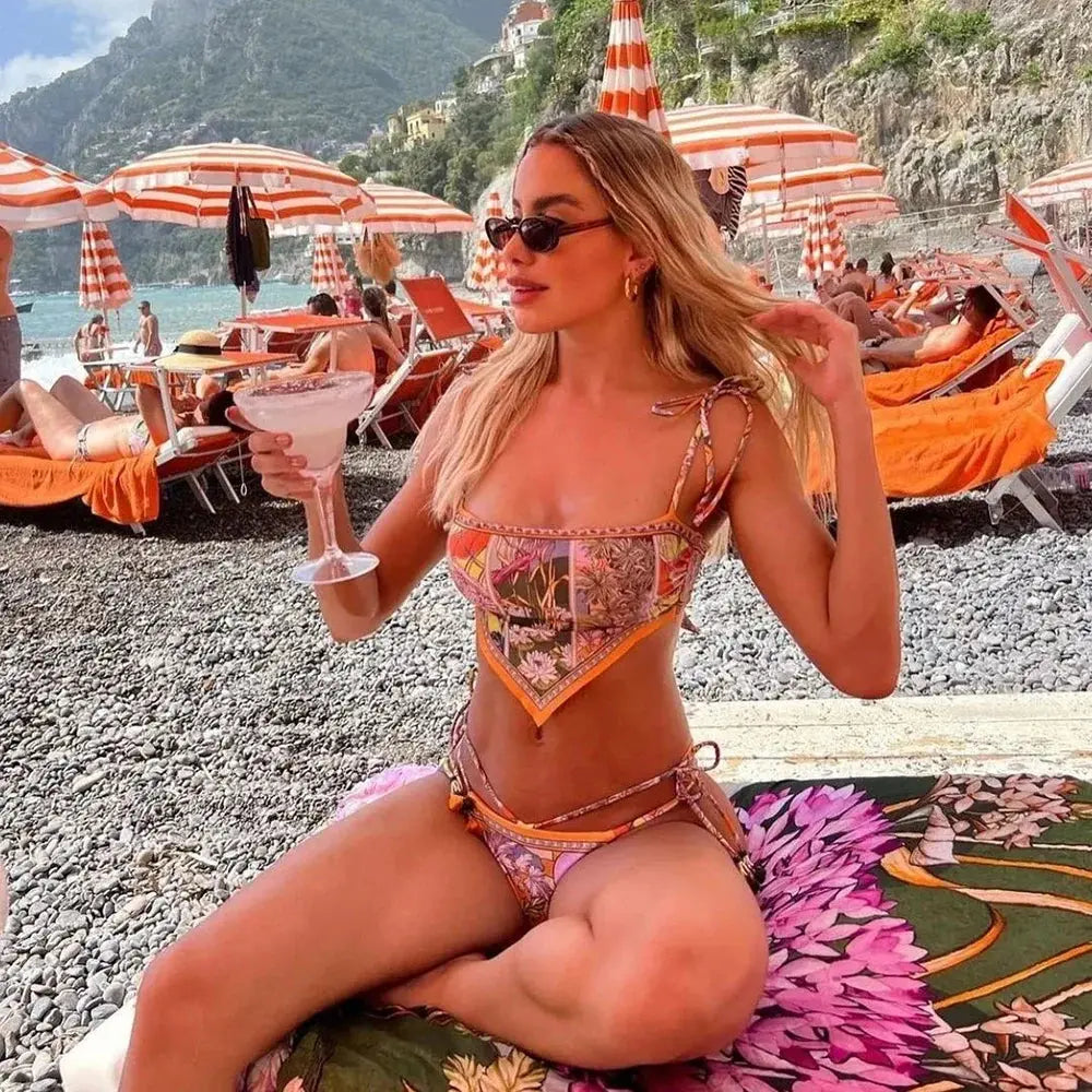 Accessories Sexikinis Swim Gemma Two-Piece Women's Swimsuit Beachwear Set - Flattering Fit, Premium Quality