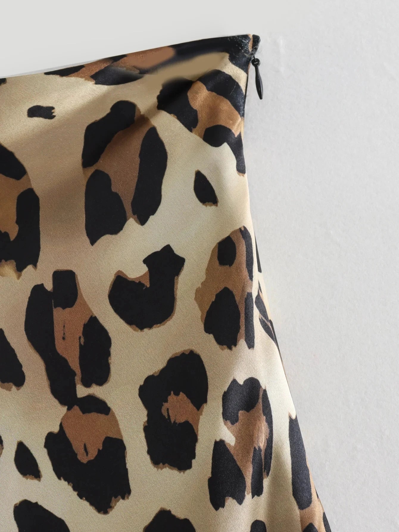 Women's Leopard Print Midi Skirt | High Waist, A-Line, Loose Fit
