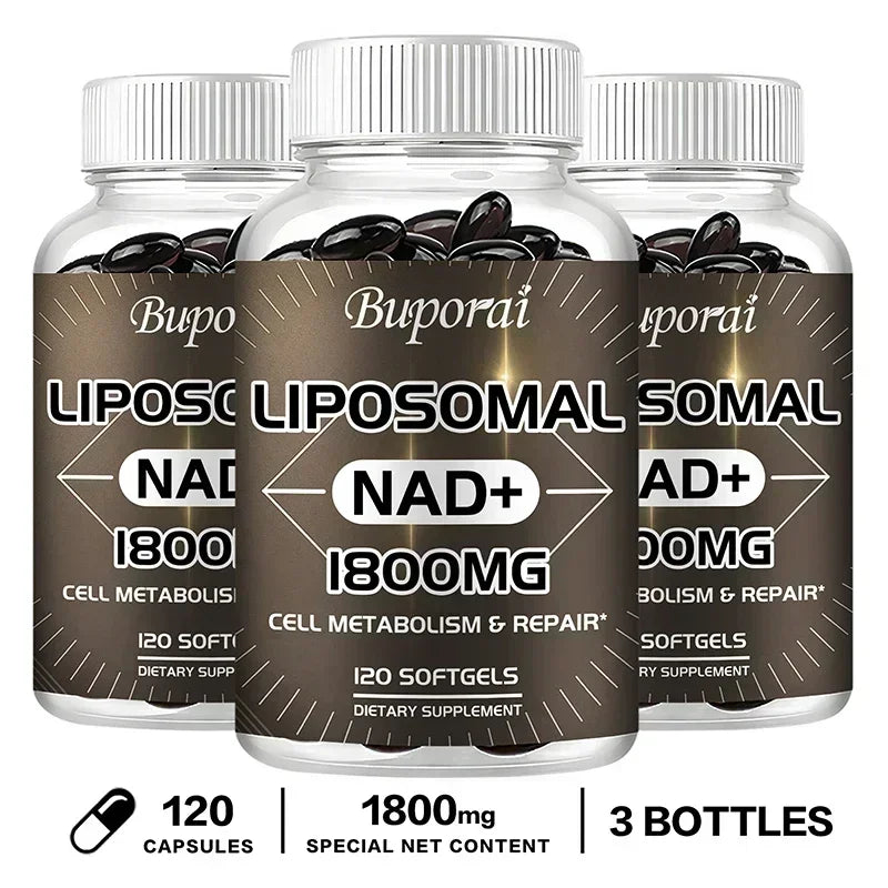 Liposomal NAD+ Supplement 1800mg – Energy, Cellular Repair, Anti-Aging & Immune Support – 98% Pure, Non-GMO