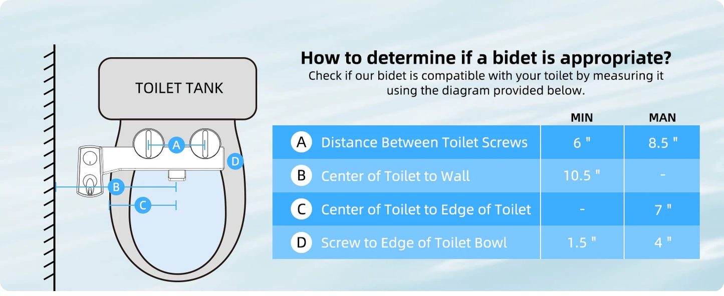Hot & Cold Bidet Attachment | Dual Nozzle, Adjustable Pressure, Non-Electric | Origin Zero