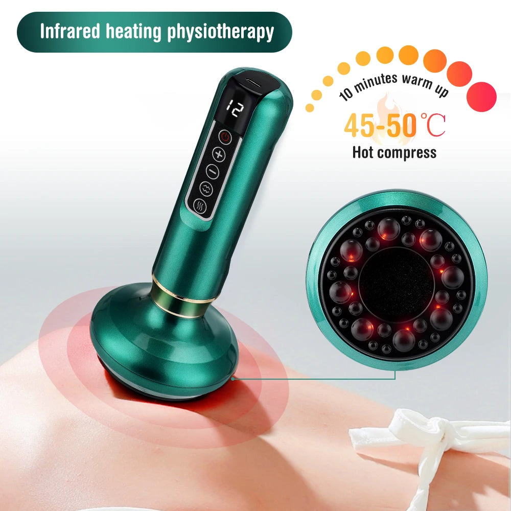 Electric Vacuum Cupping Device | 12-Level Infrared Massage | Origin Zero