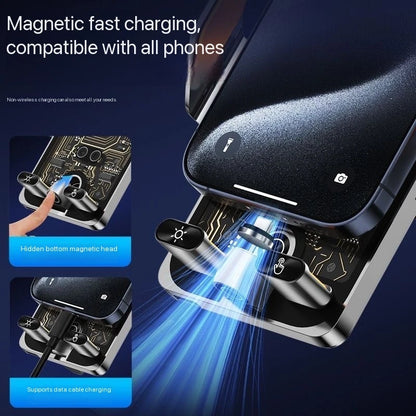 Wireless Car Phone Holder with 66W Fast Charging – Auto-Clamping, Dashboard & Vent Mount