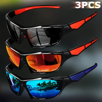 Sports Polarized Sunglasses for Men Lightweight Night Vision Male Shades Cycling Driving Fishing Fashion Mirror Sunglass