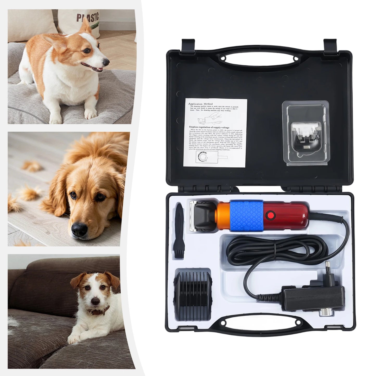 36W Electric Animal Shearing Clipper | Sheep, Goat, Dog & Pet Grooming | Origin Zero