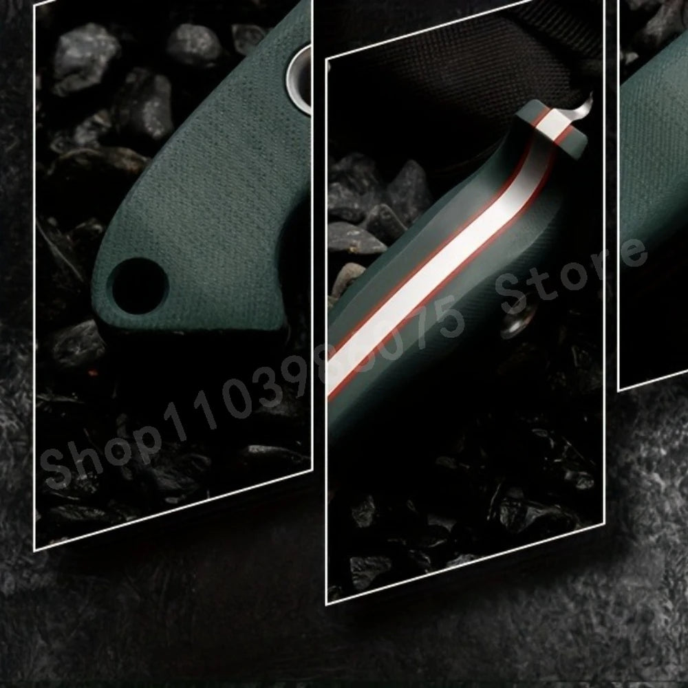 BM162 Fixed Blade Straight Knife – D2 Steel Blade, G10 Handle – EDC Outdoor Camping Survival & Emergency Knife