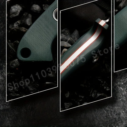 BM162 Fixed Blade Straight Knife – D2 Steel Blade, G10 Handle – EDC Outdoor Camping Survival & Emergency Knife