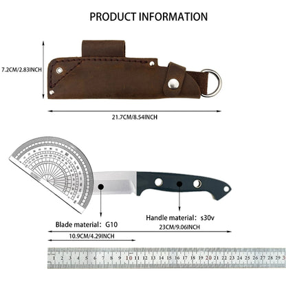BM162 Fixed Blade Straight Knife – D2 Steel Blade, G10 Handle – EDC Outdoor Camping Survival & Emergency Knife