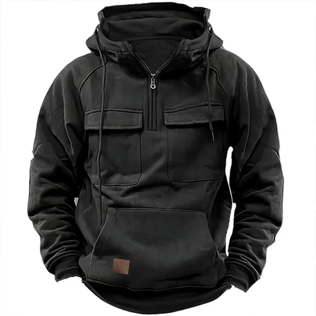 Men's Zip-Up Hoodie | Loose Fit, Multi-Pocket, 8 Colors, S–XXXL
