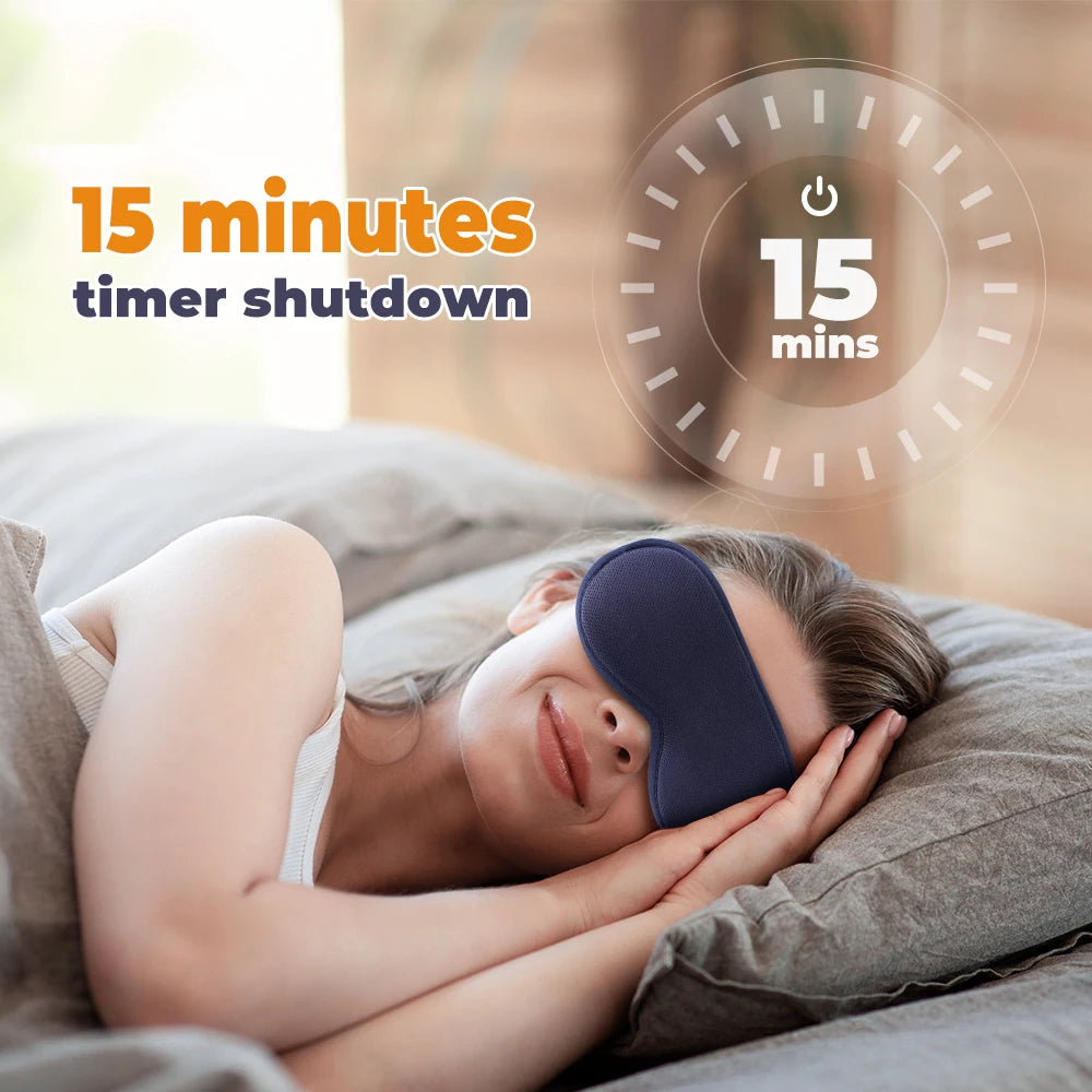 Electric Steam Eye Mask | 3D Heat & Vibration Massage | Origin Zero