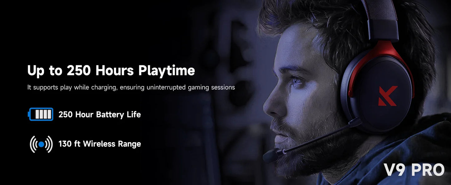 Pro Wireless Gaming Headset | 7.1 Surround & 250Hr Battery | Origin Zero