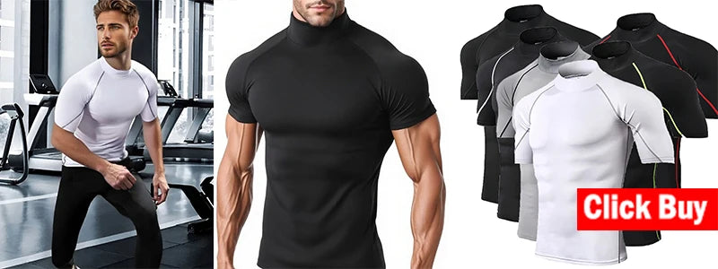 Men’s Long Sleeve Compression Rashguard – Quick-Dry Striped Running Shirt for Gym, Bodybuilding & Fitness – Sizes M–XXXL