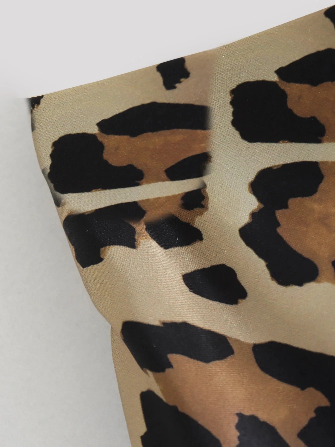 Women's Leopard Print Midi Skirt | High Waist, A-Line, Loose Fit