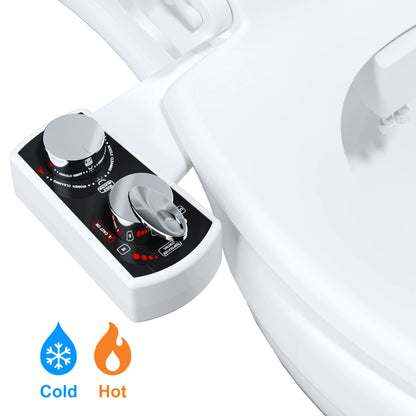 Hot & Cold Bidet Attachment | Dual Nozzle, Adjustable Pressure, Non-Electric | Origin Zero