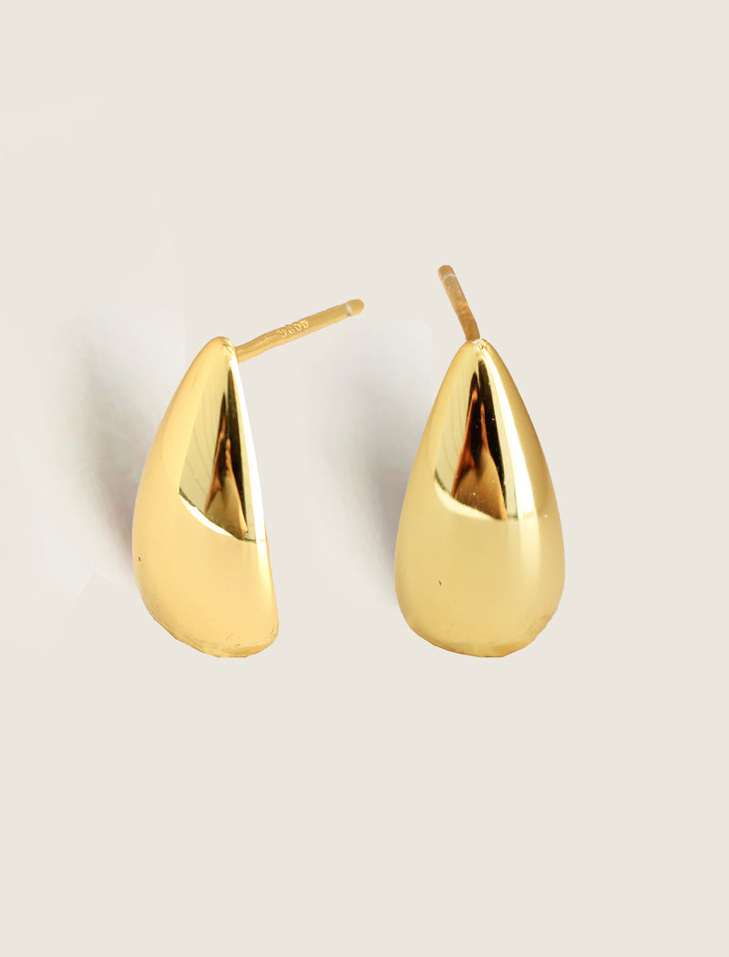 TEARDROP Stud Earrings | 18K Gold Vermeil
