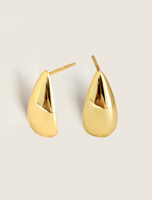 TEARDROP Stud Earrings | 18K Gold Vermeil
