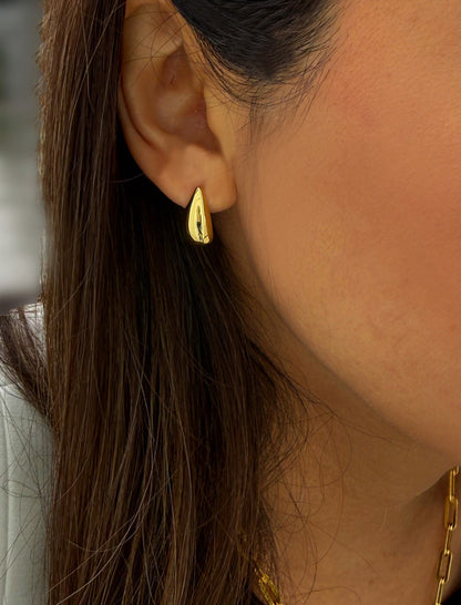TEARDROP Stud Earrings | 18K Gold Vermeil