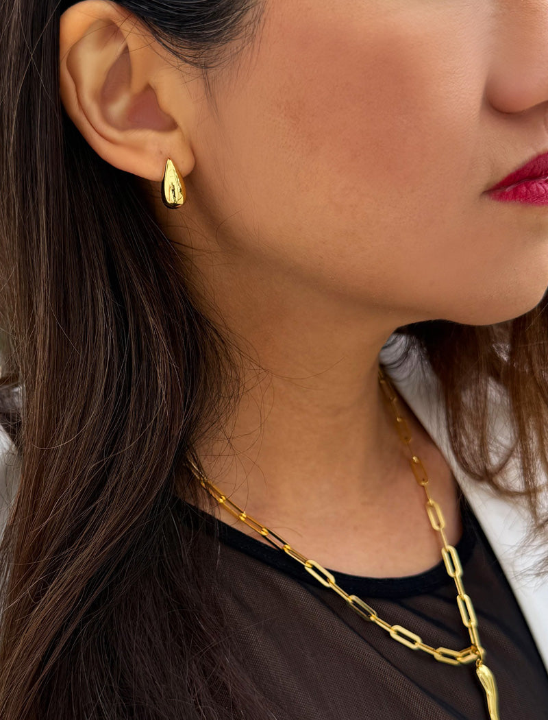 TEARDROP Stud Earrings | 18K Gold Vermeil