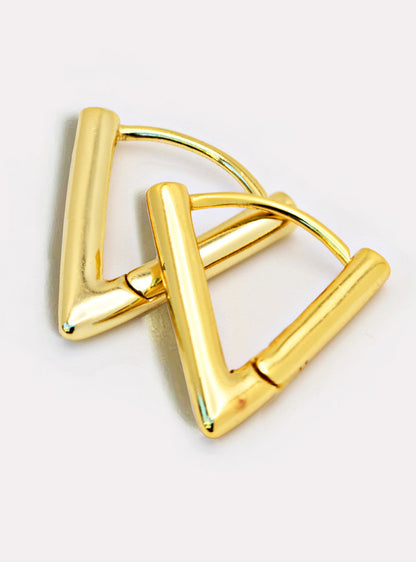 ACHIEVE Triangle Huggies Earrings | Sterling Silver