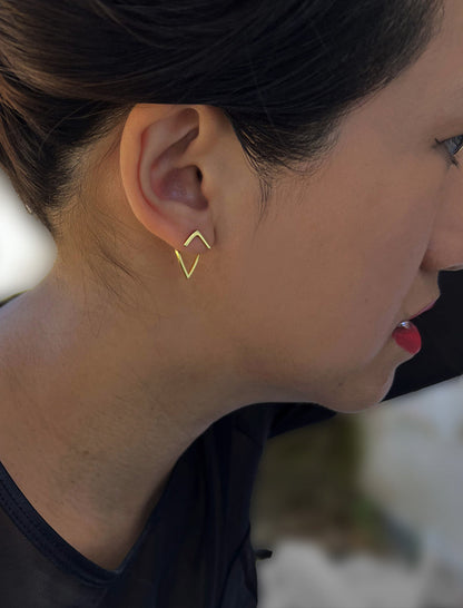 TRILL 2-Way Convertible Wishbone Studs