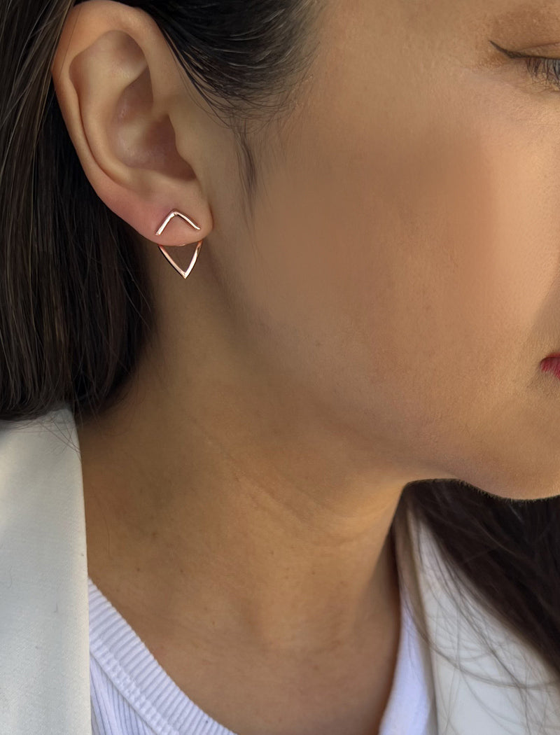 TRILL 2-Way Convertible Wishbone Studs
