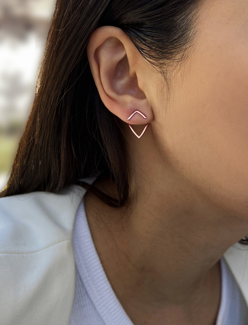 TRILL 2-Way Convertible Wishbone Studs