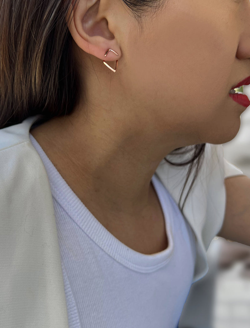 TRILL 2-Way Convertible Wishbone Studs