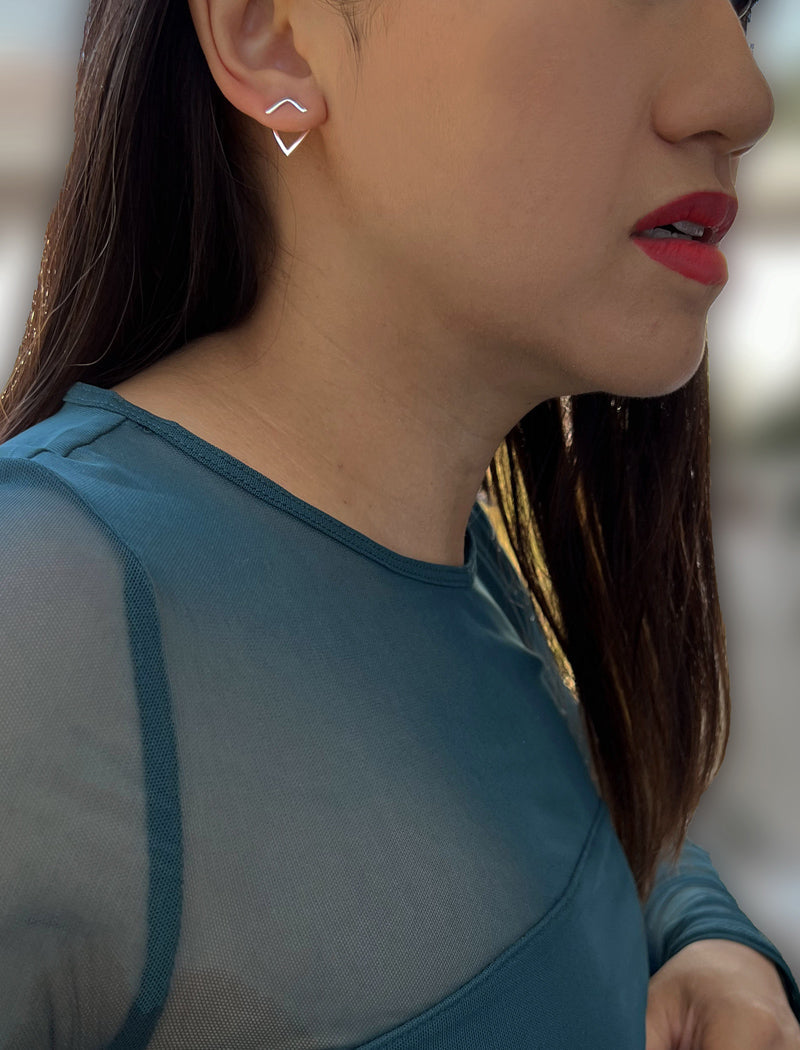 TRILL 2-Way Convertible Wishbone Studs