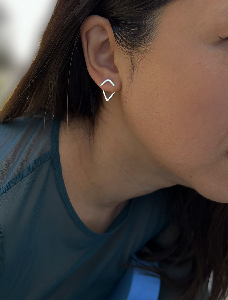 TRILL 2-Way Convertible Wishbone Studs