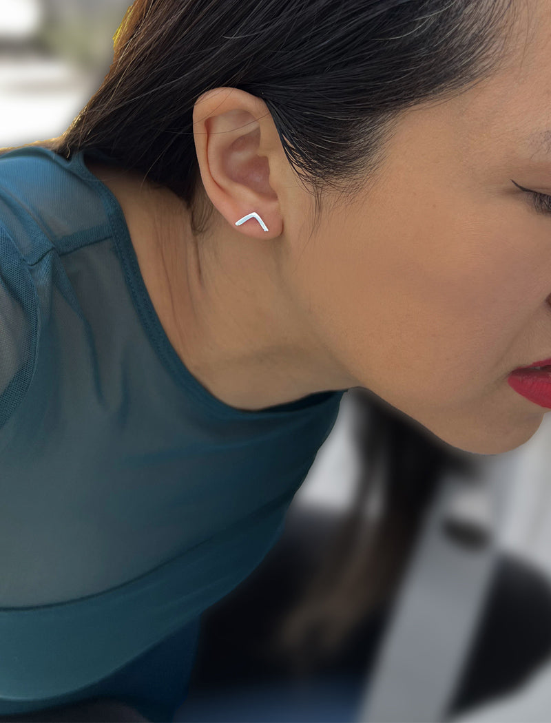 TRILL 2-Way Sterling Silver Earring Jackets