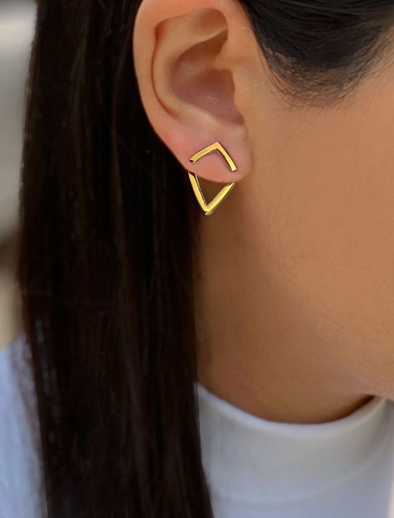 TRILL 2-Way Convertible Wishbone Studs