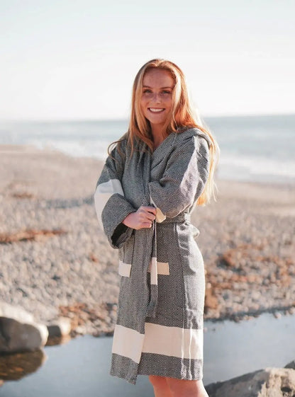 Turkish Bathrobe - Hand Made 100% Turkish Cotton - Venice