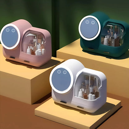 LED Makeup Storage Box with Mirror