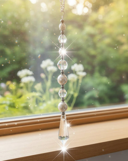 Clear Crystal Arrowhead Suncatcher