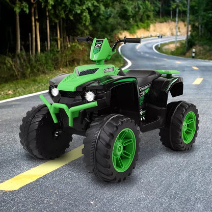 Kids all-terrain electric ride-on car with dual drive motors
